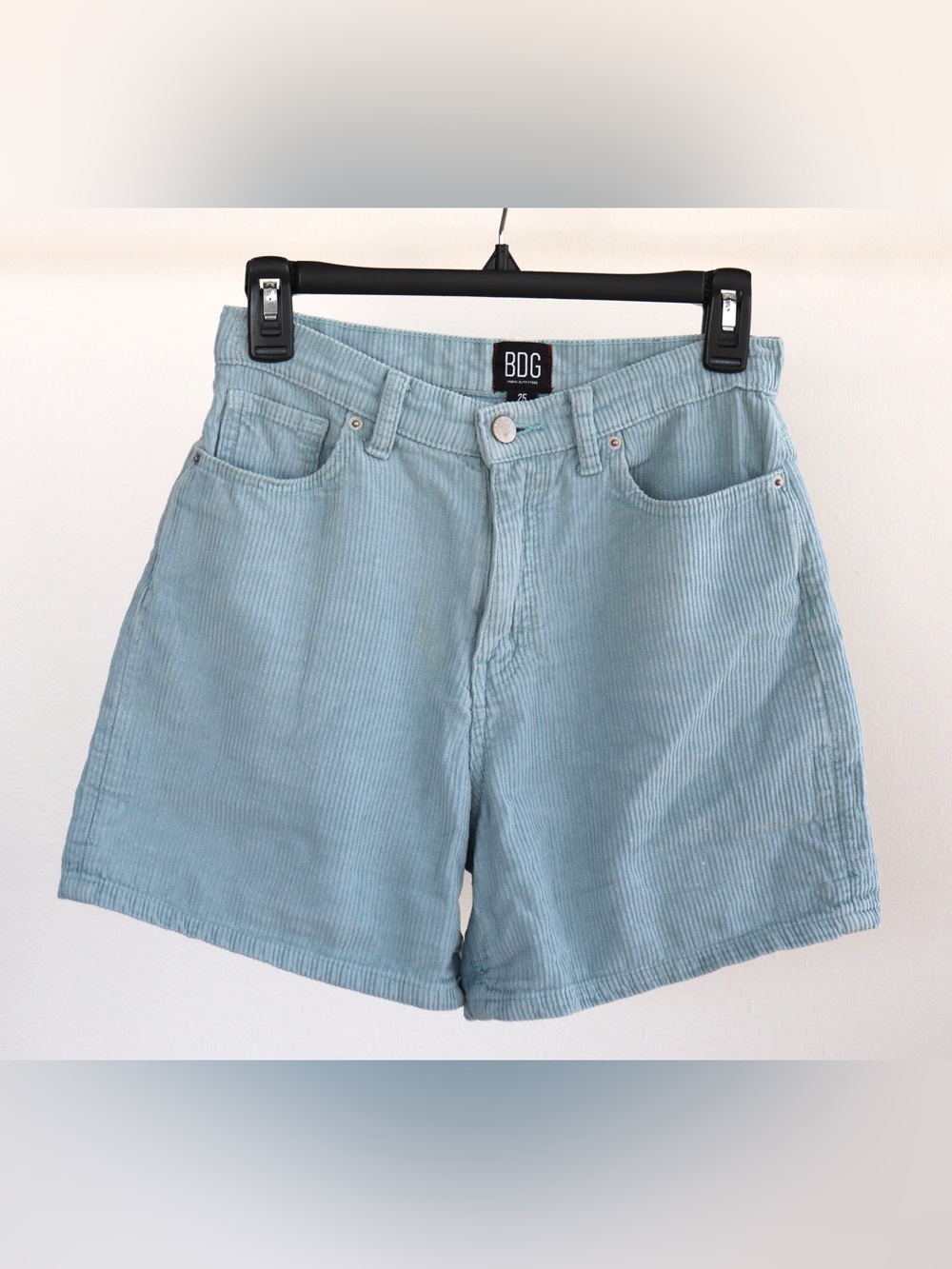 BDG Blue Corduroy High Waisted Shorts Urban Outfitters Women’s Size 25